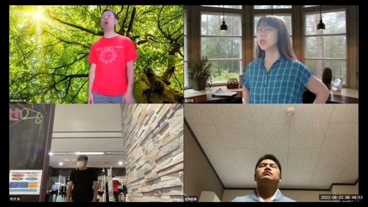 おはようございます！-日本全国朝のマインドフルネス体操オンラインライブの時間です！平日の月～金曜朝6時40分～7時迄-Zoomライブ・Metabirthライブ、YouTubeライブお気軽にご参加下さい