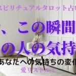 [スピリチュアルタロット占い]🔮今、この瞬間のあの人の気持ち🌠(あなたへの気持ちの変化🕰️)人気シリーズ🌹✴️💮