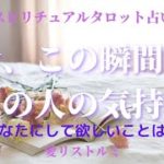 [スピリチュアルタロット占い]🔮今、この瞬間のあの人の気持ち🌠(今あなたにして欲しい事は何❔🌹）