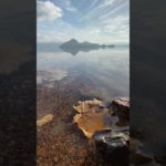 湖の落ち葉のゆらぎ｜ASMR｜瞑想｜shorts｜自然音｜waves｜癒し｜リラックス｜sunrise｜relaxation｜healing｜meditation｜波の音｜yoga｜ヨガ｜絶景｜環境音