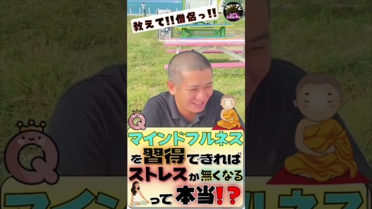 Ｑ.『マインドフルネス』ができれば、ストレスから解放されるの？  〜教えて！僧侶っ！〜　#Shorts