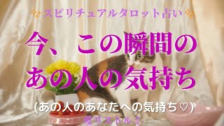 [スピリチュアルタロット占い]🔮今、この瞬間のあの人の気持ち🌠(あなたへの気持ち🌹）⚠️風の音が入って聞きづらいです😞💦