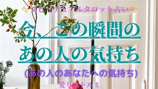 [スピリチュアルタロット占い]🔮 今、この瞬間のあの人の気持ち🌠（あの人のあなたへの気持ち✴️🎯⏳️）