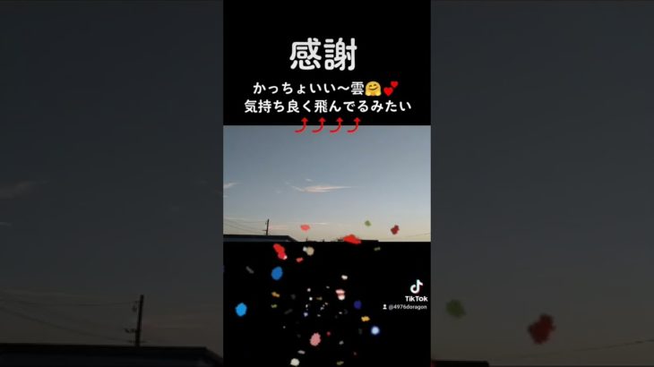 #絶好調　#スピリチュアル　#雲　#最幸　　#笑顔　#気持ちいい　#不思議　　#感謝　#飛んでる