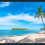 美しいビーチでの瞑想と癒しの音のための森の60分間の音