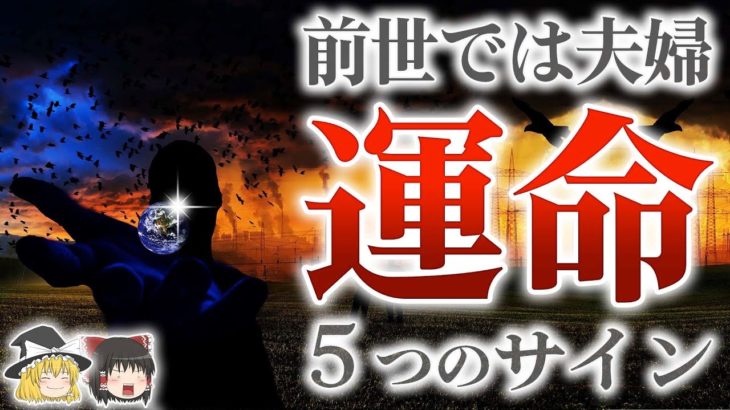 【スピリチュアル】前世で夫婦だった相手と出会うために知っておきたい５つの知識【ゆっくり解説】