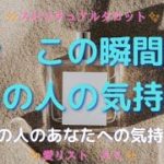 [スピリチュアルタロット占い]🔮2️⃣0️⃣2️⃣3️⃣今、この瞬間のあの人の気持ちシリーズ🎠（あの人のあなたへの気持ち🎀💝）