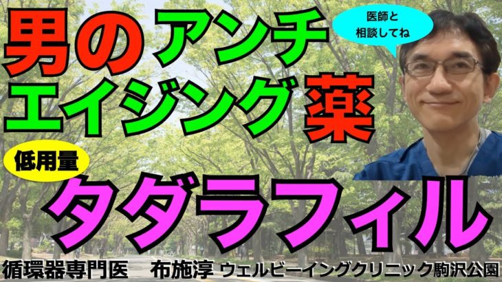 一粒で2度も3度も4度も美味しい？低用量タダラフィルは男性のアンチエイジングドラッグ、「命の父」！※処方医師とよくご相談の上服用ください。