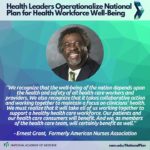 Health Leaders Operationalize National Plan for Health Worker Well-Being: Ernest Grant
