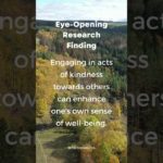 “The Ripple Effect of Kindness: Boosting Well-being”