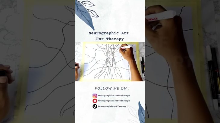 Drawing Neurographic Art for Anxiety, Mindfulness, deep sleep and Relaxations #Shorts Videos Eps 149