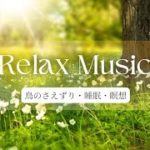 【瞑想・睡眠用bgm・癒し】癒し音楽・睡眠導入・疲れた心身の回復・鳥のさえずり・作業用・眠れない夜にどうぞ・二度寝｜Medication、sleep music、Healing music｜