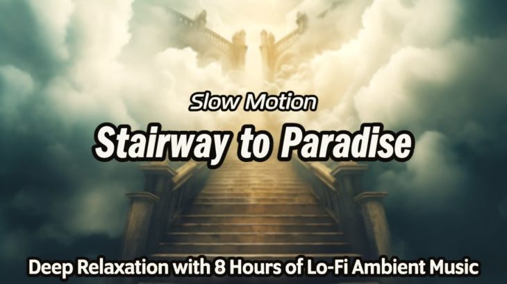 天上へのスローモーション: 瞑想と癒しの音楽で導かれる究極のリラクゼーション｜快眠をサポート｜心身の緊張を解きほぐしリラックス効果をもたらす｜自律神経のバランスを整えて疲労回復｜ストレス緩和をサポート