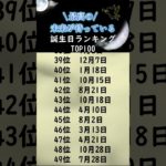 最高の未来が待っている誕生日ランキング　#占い #うらない #誕生日占い #恋愛 #スピリチュアル #恋愛運アップ