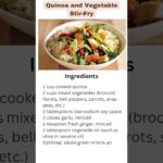Vibrant Quinoa and Veggie Delight: A Flavorful Stir-Fry for Your Well-being! – Keto Recipes #shorts
