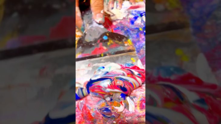 ペチャッ3  #アート #絵画 #スピリチュアルアート #霊能者のアトリエ #画家 #共感覚 #描いてみた