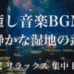 【睡眠用BGM】静かな湿地の蓮 瞑想 ヨガ 集中力 疲労回復に効く  寝る前に聴くと超熟睡できる 朝の目覚めスッキリ 勉強に集中 疲れが取れる 成長ホルモン 快眠 読書 癒し音楽BGM 禅 リラックス