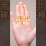 今すぐ確認！破産する手相3選#スピリチュアル #占い #手相#shorts