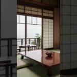 【穏やかな眠りへ導く癒しの音風景1】Japanese Rain Meditation – Healing rain seen from a Japanese room Ⅰ #心の癒し #雨音