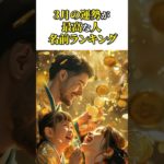 3月の運勢が最高過ぎてヤバイ人の名前ランキング #開運 #豪運  #運気 #スピリチュアル #占い #幸運