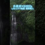 【超熟睡】自然音×癒しの528Hz音楽で瞑想・睡眠導入【528Hz】#528Hz #528ヘルツ #ソルフェジオ周波数 #睡眠 #瞑想 #shorts #short #meditation