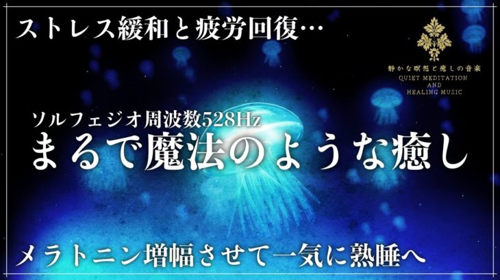 【ソルフェジオ周波数528Hz】DNA修復と睡眠で創る強力な癒し効果…波動の睡眠導入音楽で心身を修復していく熟睡