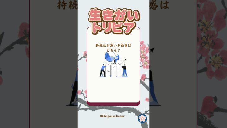 生きがいトリビア 6 by  @IkigaiScholar  #Shorts #クイズ #トリビア #雑学 #ウェルビーイング #心理学 #生きがい