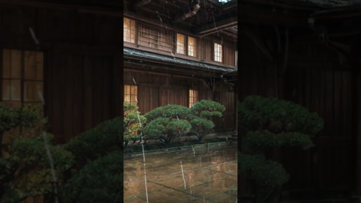 【穏やかな眠りへ導く癒しの音風景6】Japanese Rain Meditation – Healing rain seen from a japanese outdoor Ⅲ