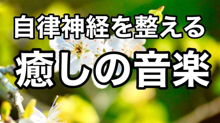 【癒しBGM】心が落ち着くリラックス音楽、自律神経を整え不安やストレス解消のためのヒーリングミュージック/睡眠用・作業用・勉強用BGM