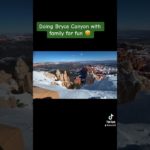 Doing Bryce canyon with family for fun.#wellbeing #snow #snowfall #mentalhealth #stressrelief