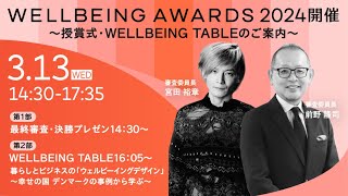 WELLBEING AWARDS2024　決勝プレゼン・トークセッション・授賞式