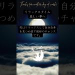 リラックスタイム、美しい夢へ。　眠りネコmugiの瞑想 (Good Sleep with Meditation) #shorts