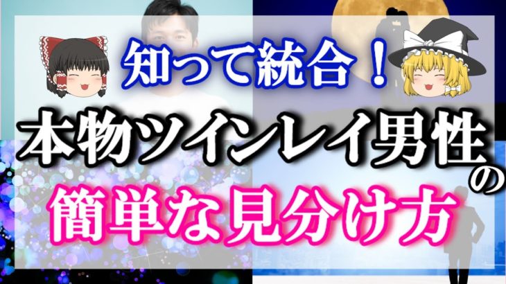 【ゆっくり解説】今すぐ解る！本物だけの特徴と本物ツインレイ男性にしか感じられない事とは？彼の心の中がのぞけます！