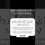 Comprehensive Dua for Well-Being