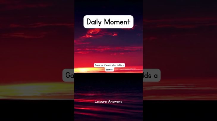 Enjoy the Stars #shorts #motivation #leisure #inspirational #wellness #wellbeing