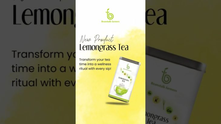 Lemongrass Tea! Elevate your well-being with every sip and experience the refreshing taste of nature