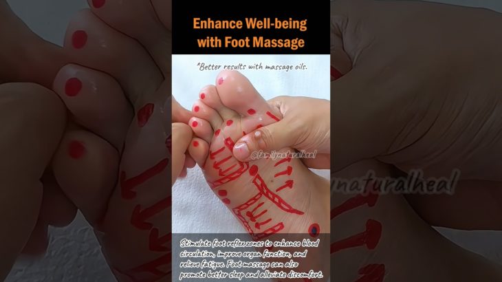 Enhance Well-being with Foot Massage #footreflexology #fatiguerelief  #DIYmassage #footmassage