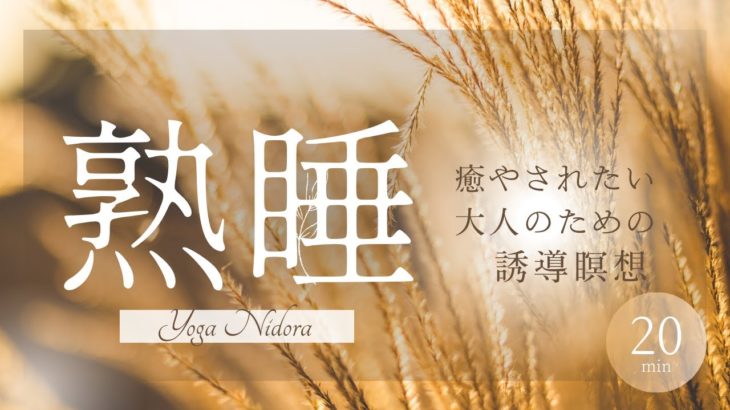 【心地よく寝落ちする瞑想】癒しの声で20分の安眠瞑想と4時間のBGM | ソルフェジオ周波数 | 285Hz