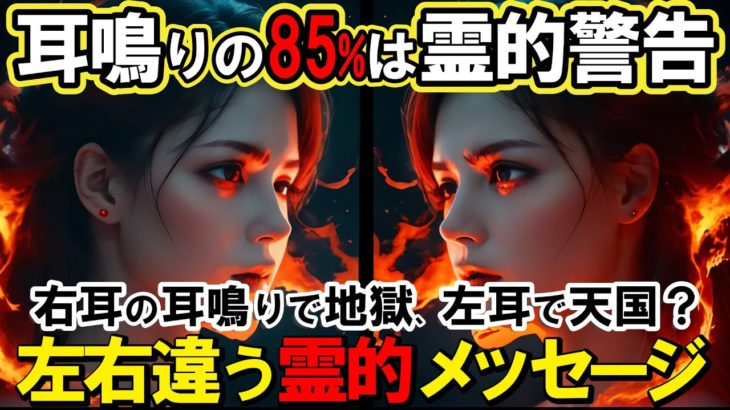 【2ch不思議体】耳鳴りのスピリチュアル的な意味とは？左右の耳鳴りに隠された霊界からの暗号とは？耳鳴りが告げる人生の転機【スレゆっくり解説】