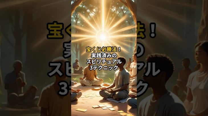 宝くじ必勝法！実践済みのスピリチュアル3テクニック　#雑学 #スピリチュアル #歴史 #波動 #恋愛 #アファメーション #金運 #引き寄せ #幸せ