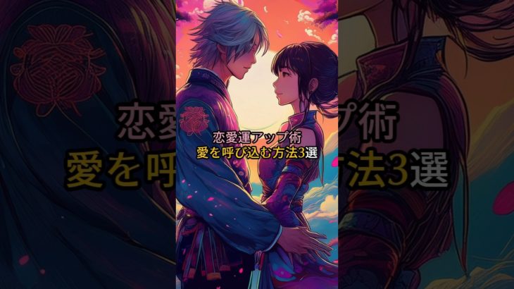 恋愛運アップ術　愛を呼び込む方法3選#スピリチュアル #恋愛 #引き寄せ
