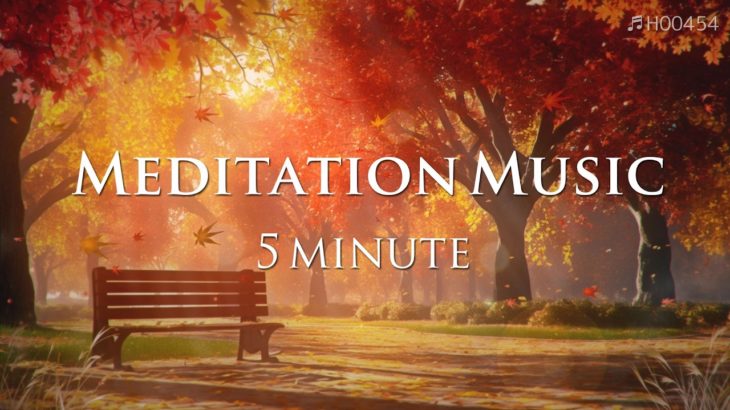 瞑想音楽 5分 NSDR 【 ヒーリングミュージック 】  Meditation music 5 minutes 癒しの音楽 | ♬H00454