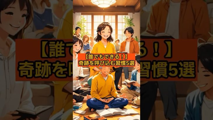 誰でもできる！奇跡を呼び込むシンプルな習慣5選 #スピリチュアル #言霊 #引き寄せ #奇跡 #ポジティブ #shorts