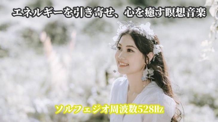 528Hz ソルフェジオ周波数 | ポジティブなエネルギーを引き寄せ、心を癒す瞑想音楽