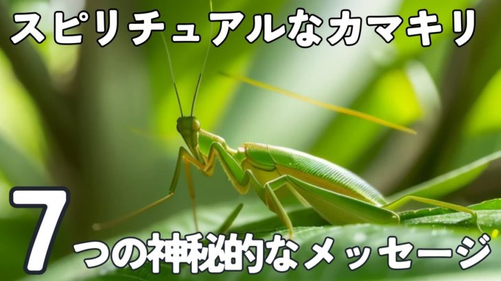 【スピリチュアルなカマキリのメッセージ】自然からの7つの神秘的なサイン