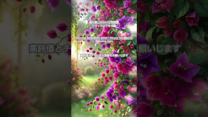 【朝の癒しBGM/1分間瞑想】#shorts #healing  #癒し #瞑想  #meditation #リフレッシュ #bgm #relaxingmusic #リラックスミュージック