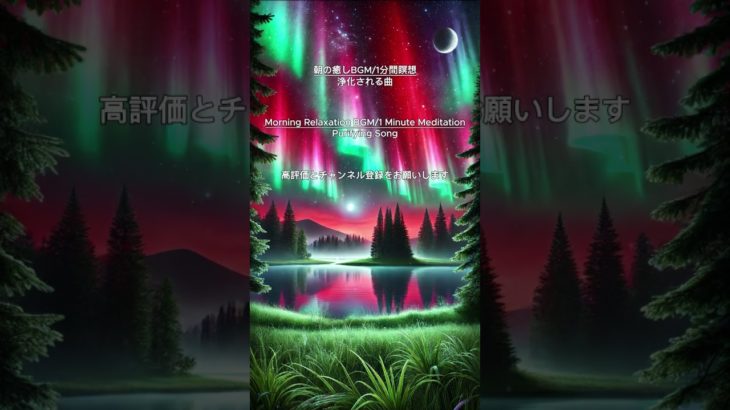 【朝の癒しBGM/1分間瞑想】#shorts #healing  #癒し #瞑想  #meditation #リフレッシュ #bgm #relaxingmusic #浄化