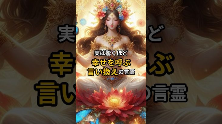 驚くほど幸せを呼ぶ言い換えの言霊 #スピリチュアル #引き寄せ #shorts
