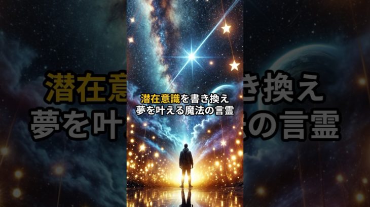潜在意識を書き換え夢を叶える魔法の言霊 #shorts #スピリチュアル #言霊 #引き寄せ #潜在意識