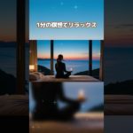 心と体を癒す１分の瞑想｜ストレス解消｜#夕暮れ #リラックス #shorts #癒し #ヒーリング #瞑想